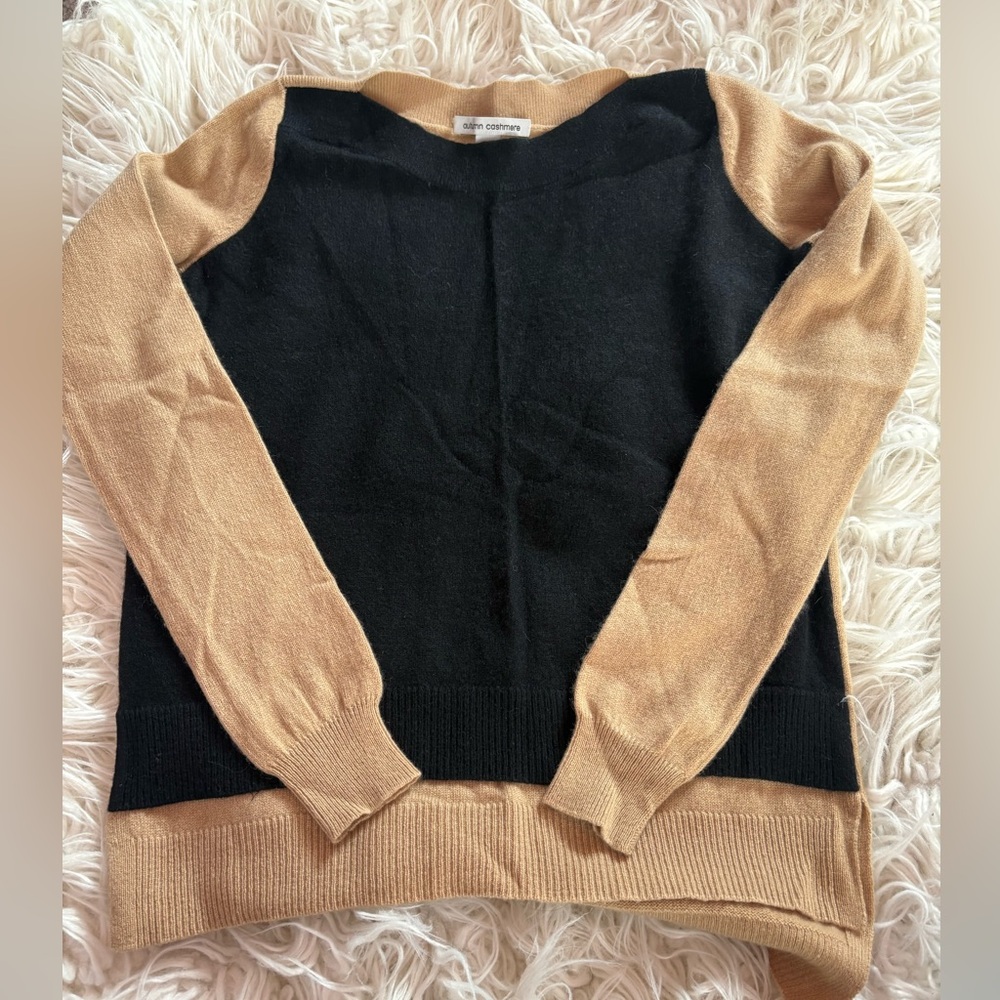 Autumn Cashmere Colorblock Panel Sweater Size Small
